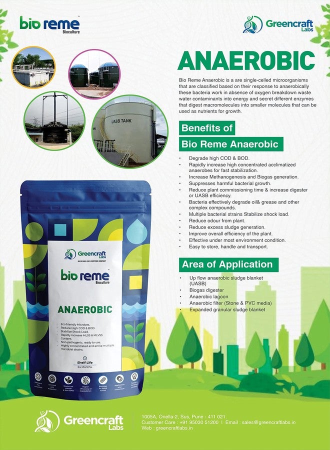 Bio Reme Anaerobic Bacteria Bioculture for Biogas, Wastewater Treatment, Enzyme 1 KG - Image 4